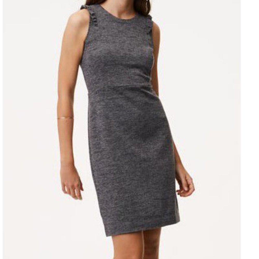 Loft Gray Sheath Dress
